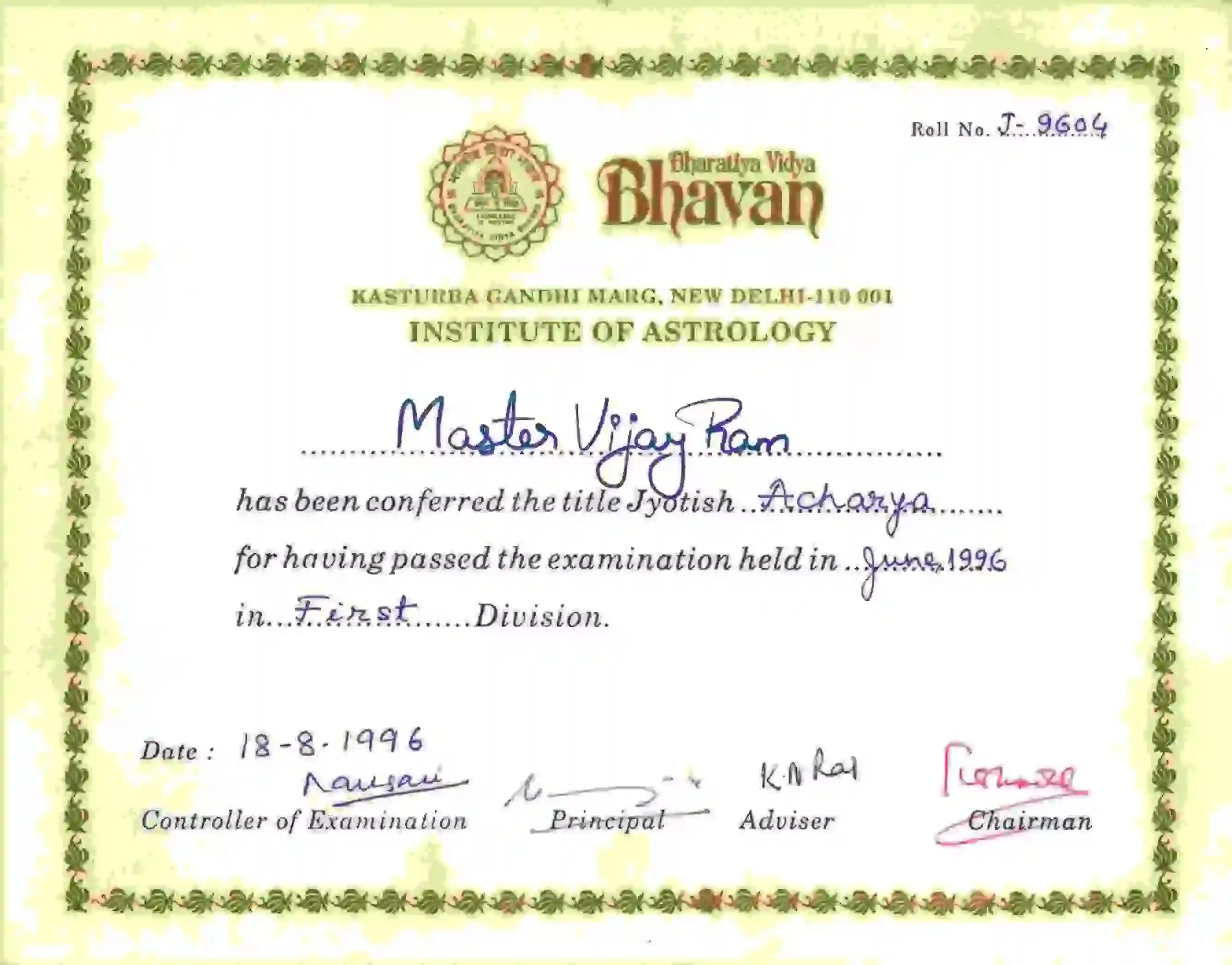 Genuine Psychic and mastervijayram