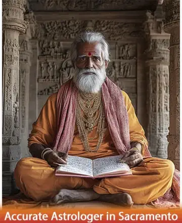 In the sacred embrace of an ancient temple, a wise sage sits serenely, enveloped in robes of sunrise hues. His eyes radiate a gentle wisdom, offering solace and guidance to seekers. This tranquil moment invites a deeper connection to oneself and the universe. Accurate astrologer in Sacramento.