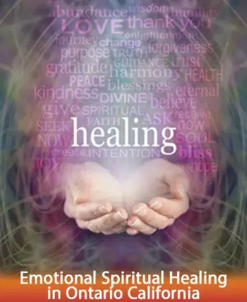 In a gentle embrace of light and warmth, open palms radiate a profound sense of peace and healing. Words of love, gratitude, and hope softly surround, inviting a journey towards inner harmony and spiritual awakening. Emotional spiritual healing in Ontario California.