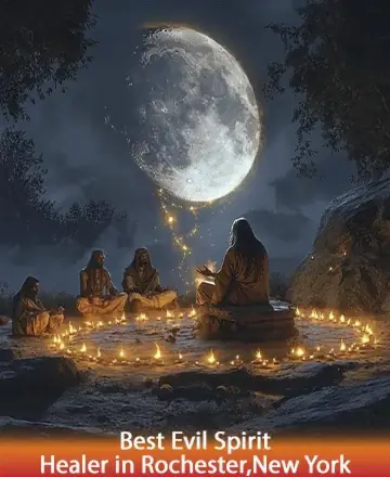 In the serene embrace of moonlight, a gathering of souls finds solace and wisdom under the gentle glow of flickering candles. The tranquil night whispers secrets of peace, enveloping each heart with warmth and understanding. Spiritual guidance in Rochester, New York.
