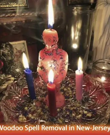 A serene display of candles casts a gentle glow, illuminating a sacred space filled with tranquility and intention. Each flame flickers softly, surrounded by delicate herbs, creating a comforting atmosphere. Embrace the warmth and reassurance of spiritual guidance. Voodoo spell removal in New .