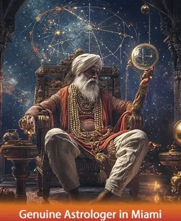 In the serene glow of celestial wonders, a wise sage sits gracefully, holding the universe's secrets with gentle hands. His presence offers a sanctuary of peace and ancient wisdom, inviting you to explore the cosmos within your heart. Genuine astrologer in Miami.