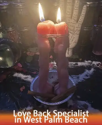 In the gentle glow of entwined candles, a serene ambiance invites peace and reflection. Surrounding elements whisper of ancient wisdom and healing energies, creating a sanctuary of comfort and hope. Embrace the warmth and tranquility of this sacred space. Love spell in Miami.