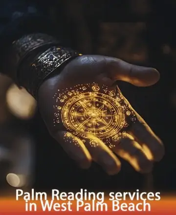 In the gentle embrace of a warm glow, a hand extends, inviting you to explore the timeless wisdom etched in its lines. This serene image whispers secrets of the soul, offering guidance and peace. Palm reading in West Palm Beach.