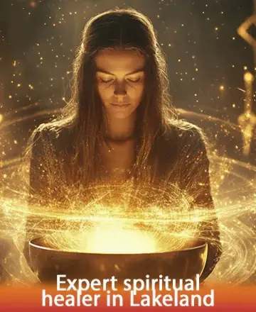 In the gentle embrace of warm, golden light, a serene figure finds solace, embodying the essence of inner peace and spiritual connection. This image radiates tranquility and wisdom, inviting you to explore the path to harmony and balance. Spiritual healing in Lakeland.