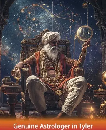 In a realm of celestial wonder and ancient wisdom, a serene figure sits gracefully, embodying the harmony of the universe. His presence is a beacon of calm and insight, offering gentle guidance through the stars. Genuine astrologer in Tyler.