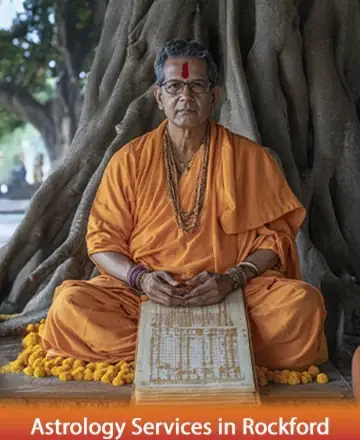 In a serene embrace of nature, a wise guide sits beneath the sheltering boughs. Clad in gentle orange robes, he exudes warmth and tranquility, inviting souls to discover peace and clarity. His presence is a beacon of calm and understanding. Astrology services in Rockford.