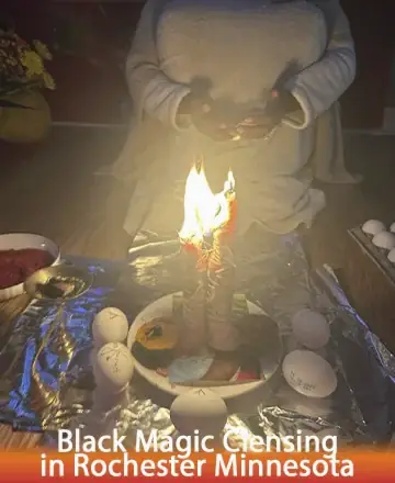 In the gentle glow of flickering flames, a serene ritual unfolds, inviting tranquility and harmony. Surrounded by sacred symbols, there is a profound sense of peace and protection, offering comfort to the spirit. Black magic cleansing in Rochester Minnesota.