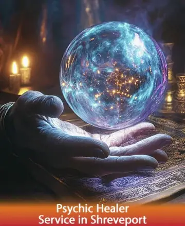 In the calm glow of candlelight, a mystical crystal ball rests gently in a hand, radiating with cosmic energy and illuminating the path to inner peace and clarity. This serene moment invites deep reflection and connection. Psychic healer service in Shreveport.