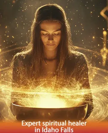 In the gentle glow of warm, golden light, a serene figure embraces the harmony of the universe, radiating peace and wisdom. Her presence invites you to a journey of inner calm and healing. Connect with the divine through energy healing in Idaho Falls.