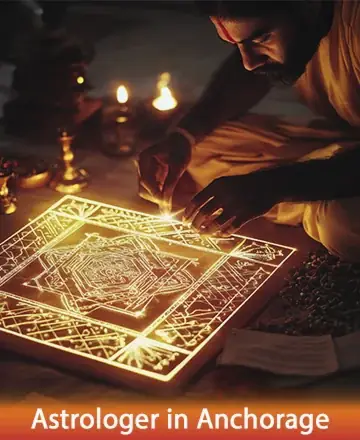 In the serene glow of candlelight, a gentle soul weaves intricate patterns of light and devotion, creating a sacred space filled with peace and tranquility. This moment invites you to embrace the wisdom and calm within. Astrologer in Anchorage.