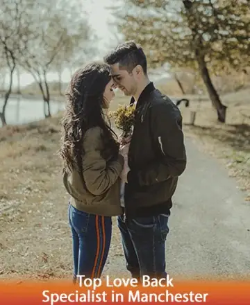 In a serene embrace, two souls find comfort and connection amidst the gentle whispers of nature. Their shared smiles speak of renewed hope and a journey of understanding. Here, love blossoms like wildflowers by a peaceful path. Love reunification in Manchester.