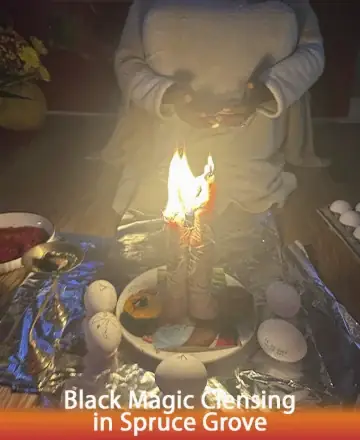 In the gentle glow of flickering candles, a serene presence guides the spirit toward tranquility. Surrounded by sacred symbols, warmth and wisdom embrace the heart, offering solace and peace. Trust in the journey toward light and renewal. Black magic cleansing in Spruce Grove.