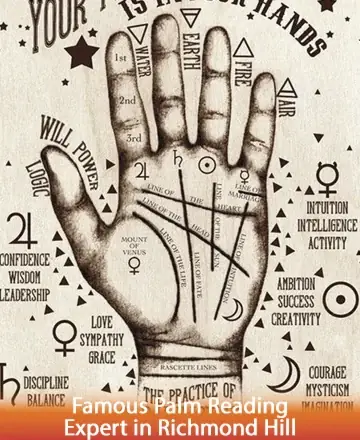 Discover the gentle art of palm reading, where wisdom and intuition unveil the secrets held within your hands. Embrace the journey toward self-discovery and balance, guided by ancient knowledge and compassionate insight. Palm reading in Richmond Hill.