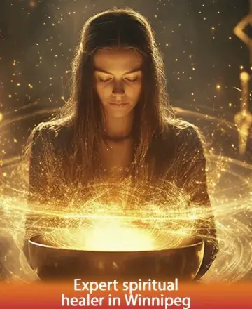 In a serene glow, a figure embraces the gentle warmth of radiant energy, evoking a sense of peace and inner harmony. The atmosphere is imbued with tranquility, inviting a deep connection to the soul’s essence. Spiritual guidance in Winnipeg.