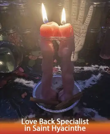 In the gentle glow of intertwined candles, a serene energy embraces the room, inviting warmth and connection. The soft flicker of light reflects a path to healing and reconciliation, nurturing the spirit with compassion and understanding. Love back specialist in Saint Hyacinthe.