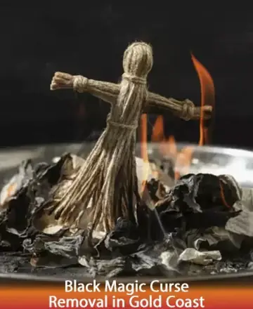 In the gentle embrace of flickering flames, a woven figure stands amidst softly curling smoke, symbolizing release and renewal. This serene ritual space invites peace, offering a path to liberation from burdens and a return to inner harmony. Black magic curse removal in Gold Coast.