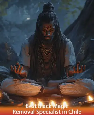 In the serene embrace of nature, a wise figure sits in deep meditation, surrounded by the gentle glow of candles. His peaceful presence radiates warmth and trust, inviting you to find solace and clarity. Best black magic removal specialist in Chile.