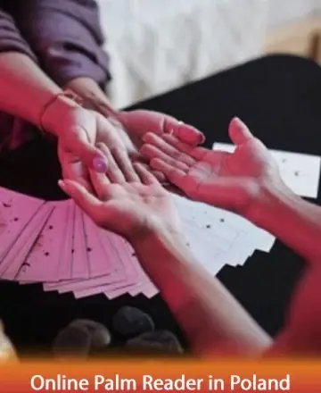 In a serene setting, gentle hands reach out, offering guidance and insight through the ancient art of palm reading. The warmth of connection and trust radiates, inviting you to explore your path with clarity and peace. Online palm reader in Poland.
